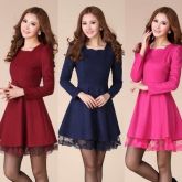 Plusize Vestido Com E Renda Para Noite,m/g/gg/egg.
