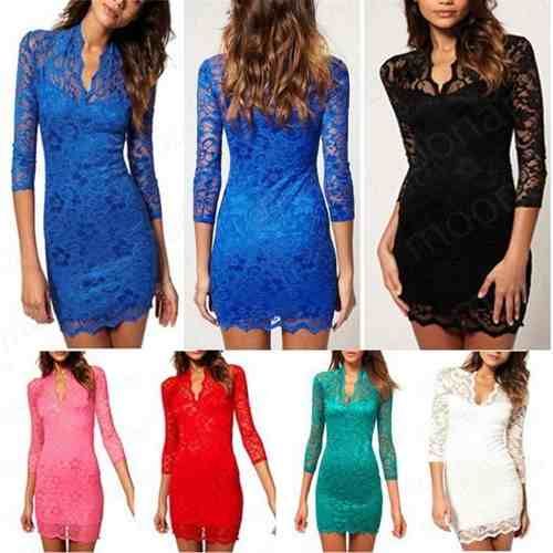 Vestido De Renda Festa Verão 2014.**frete Grátis**
