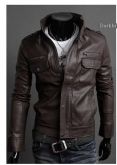 Jaqueta De Couro Pu Masculina, Motociclista.**frete Grátis**
