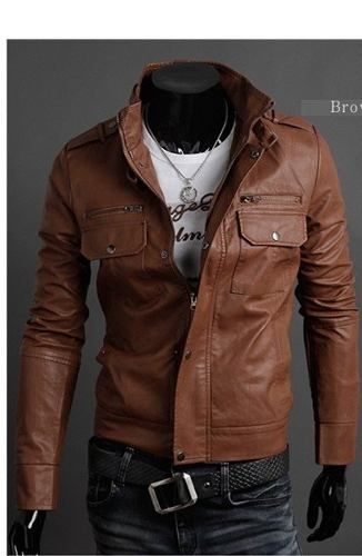 Jaqueta De Couro Pu Masculina, Motociclista.**frete Grátis**
