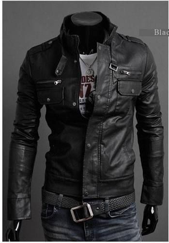 Jaqueta De Couro Pu Masculina, Motociclista.**frete Grátis**