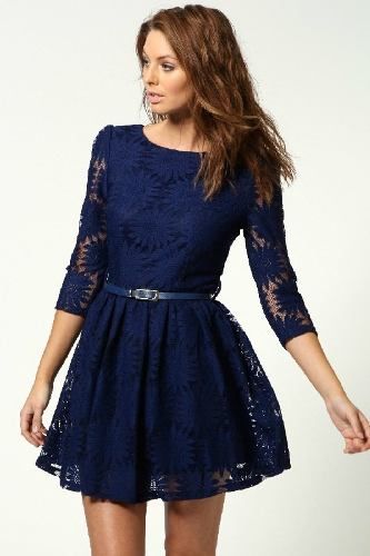 Vestido De Renda Casual, 2014. **frete Grátis**